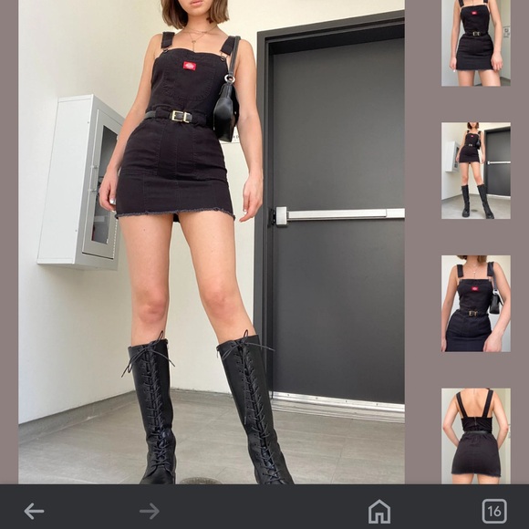 Xs dickies overall mini dress - Picture 3 of 4